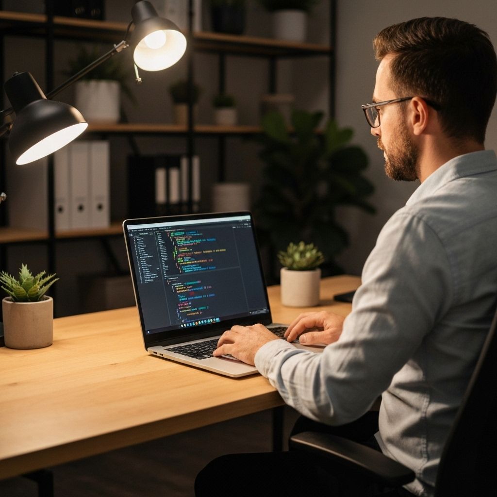 Developer working